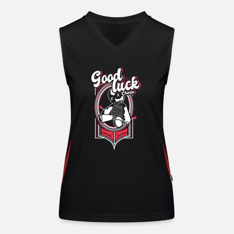 Voodoo Hexerei Geschenkidee Funktionelles Kontrast-Tank Top für Frauen