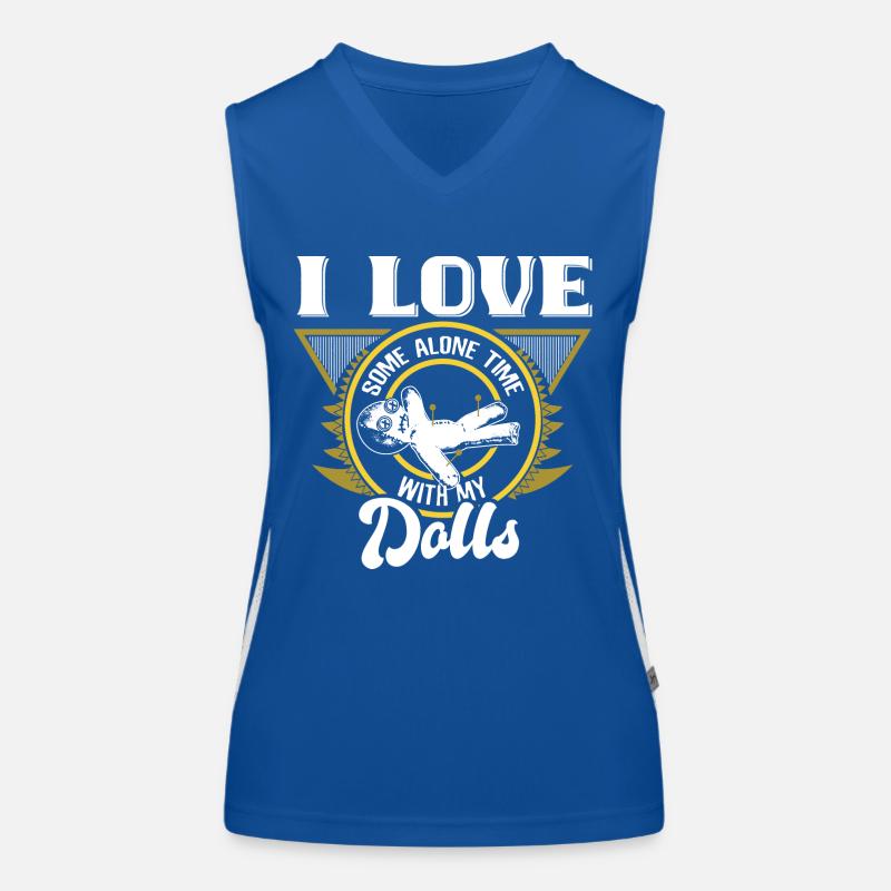 Voodoo Bondieu Fluch Funktionelles Kontrast-Tank Top für Frauen