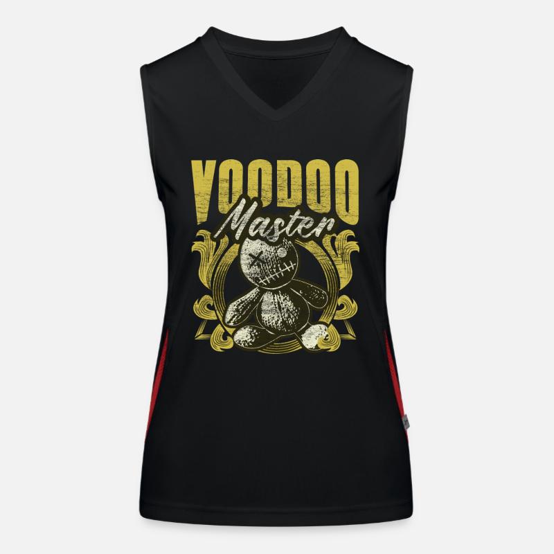 Voodoo Puppe Spruch Geschenkidee Funktionelles Kontrast-Tank Top für Frauen