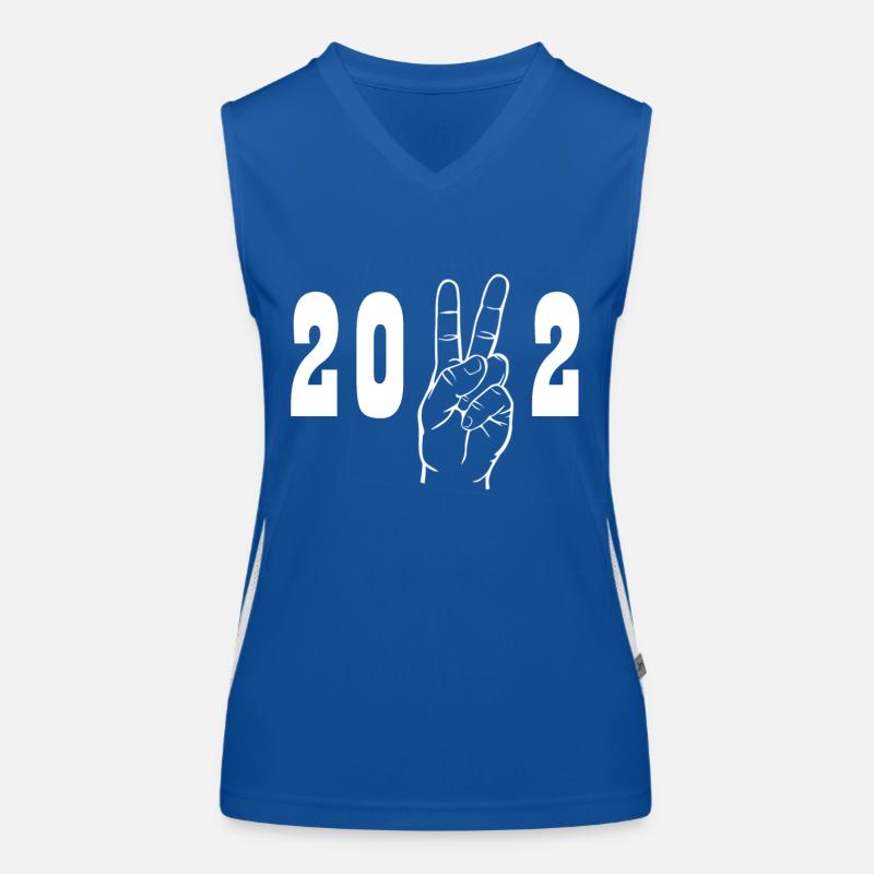 2022 Peace Zeichen Funktionelles Kontrast-Tank Top für Frauen