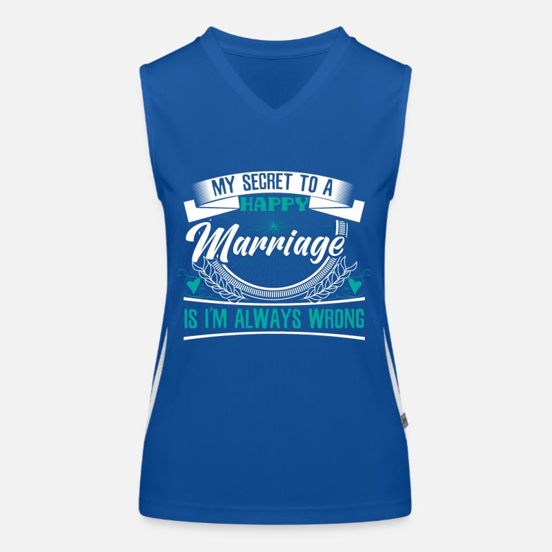 Ehe Eheleute Bräutigam Geschenkidee Funktionelles Kontrast-Tank Top für Frauen