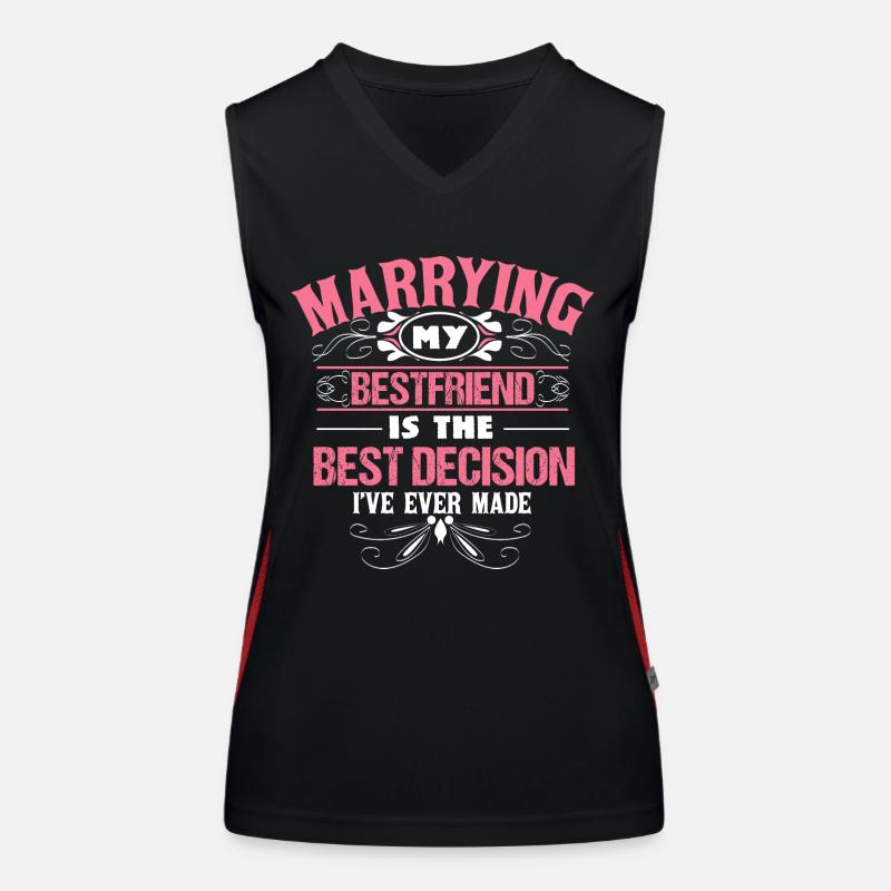 Cadeau des conjoints Débardeur respirant contrasté Femme