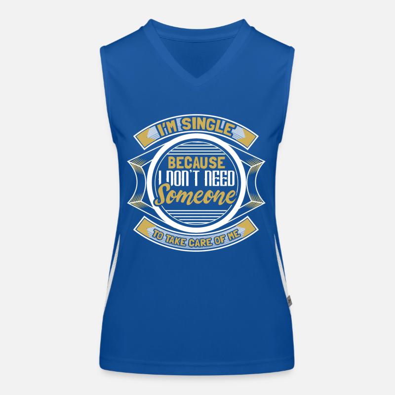 Single Independence Party Gift Women's Functional Contrast Tank Top