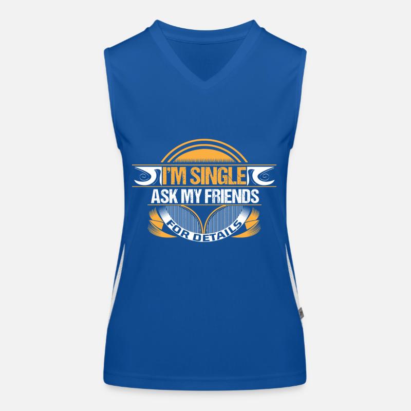 Single Unabhängigkeit Lustig Funktionelles Kontrast-Tank Top für Frauen