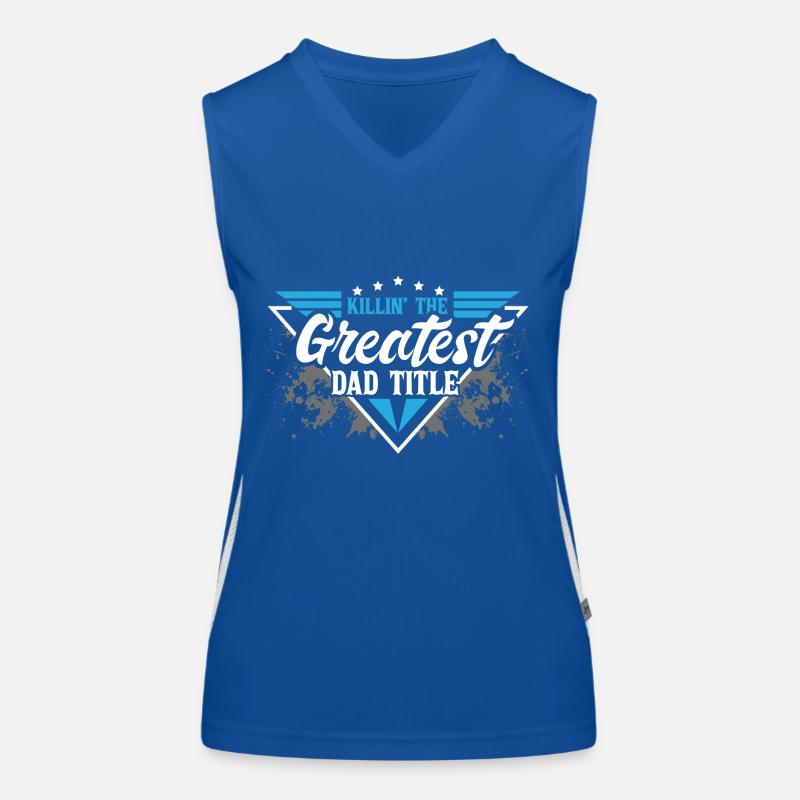 Single Father Gift Idea Women's Functional Contrast Tank Top