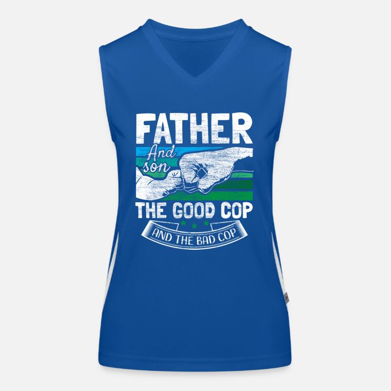 Vater & Sohn Vaterschaft Daddy Funktionelles Kontrast-Tank Top für Frauen