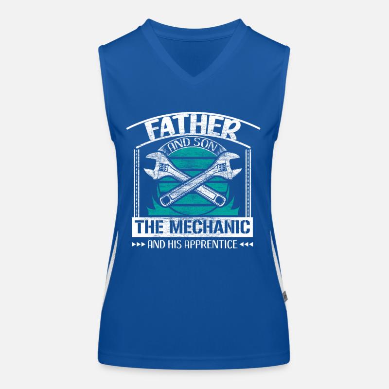 Father and son Women's Functional Contrast Tank Top