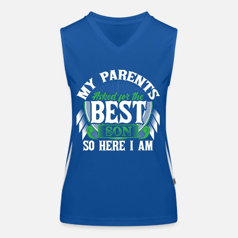 Bester Sohn Mutter Geschenk Funktionelles Kontrast-Tank Top für Frauen