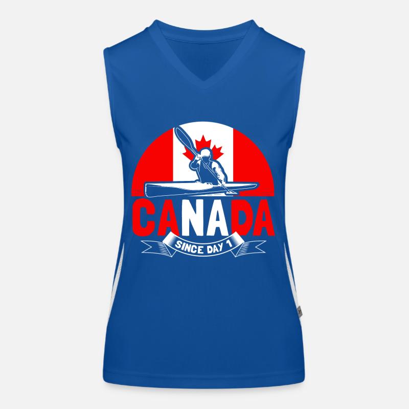 Canada Elk State Gift Women's Functional Contrast Tank Top