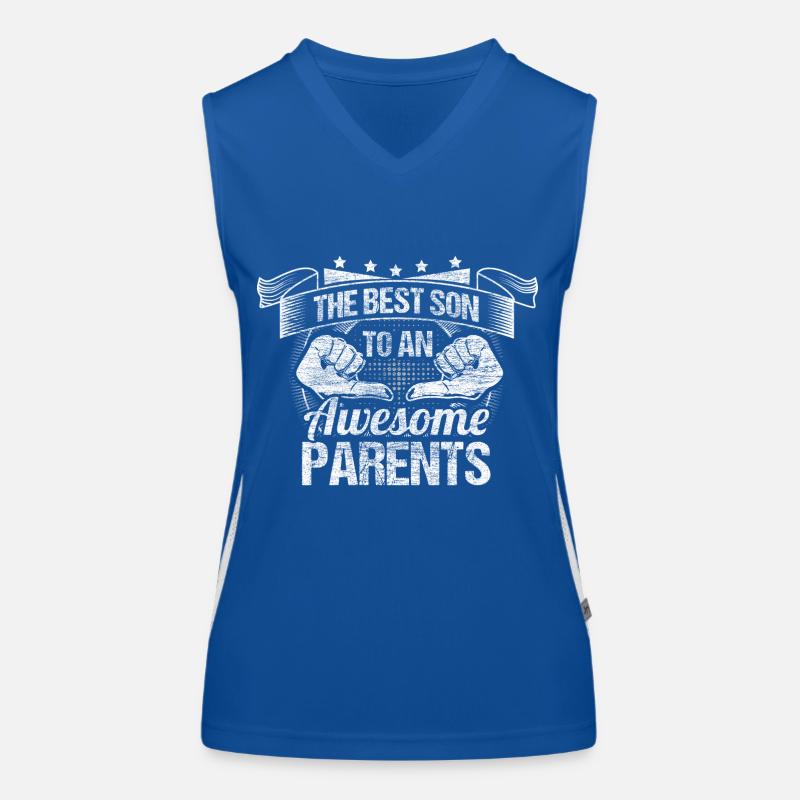 Bester Sohn Söhne Funktionelles Kontrast-Tank Top für Frauen