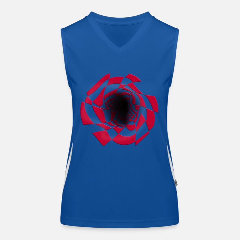 Psychedelisches Muster Abstrakt Retro Funktionelles Kontrast-Tank Top für Frauen