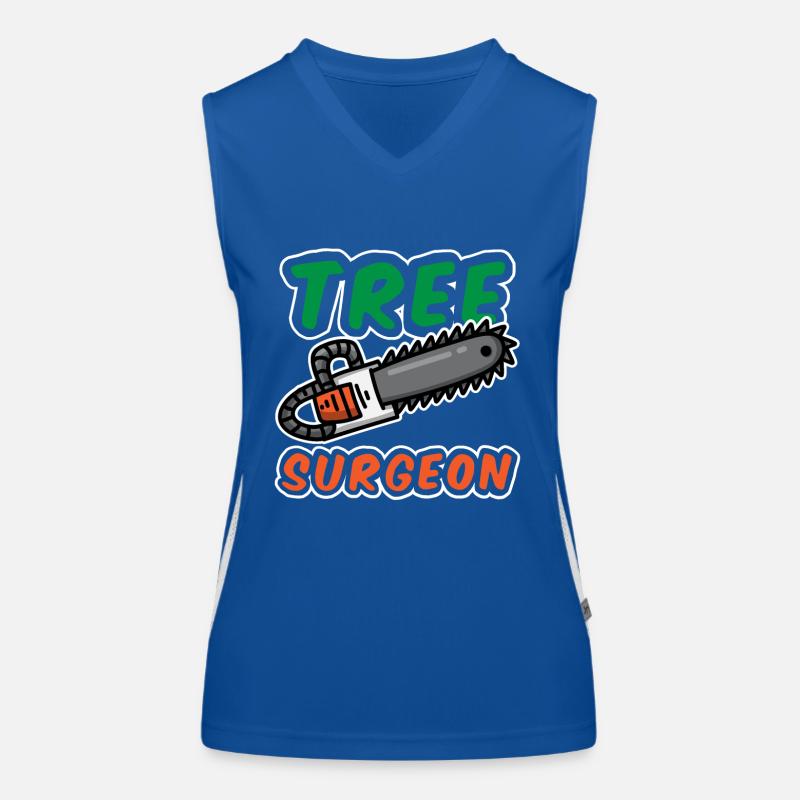 Tree Surgeon Arborist Lumberjack Baumchirurg Women's Functional Contrast Tank Top
