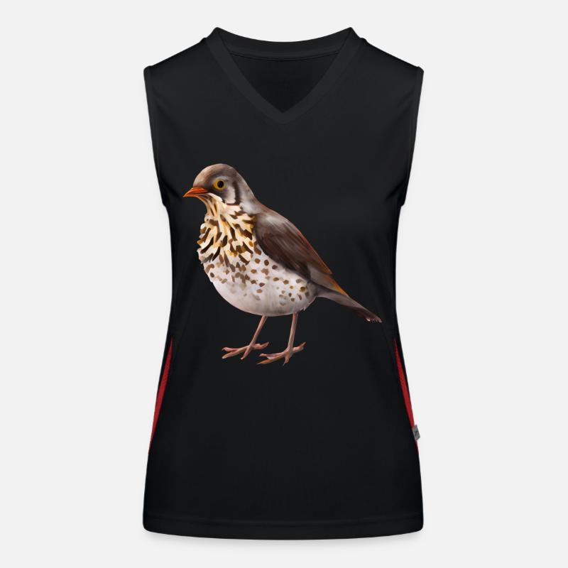 Drossel Vogel Funktionelles Kontrast-Tank Top für Frauen