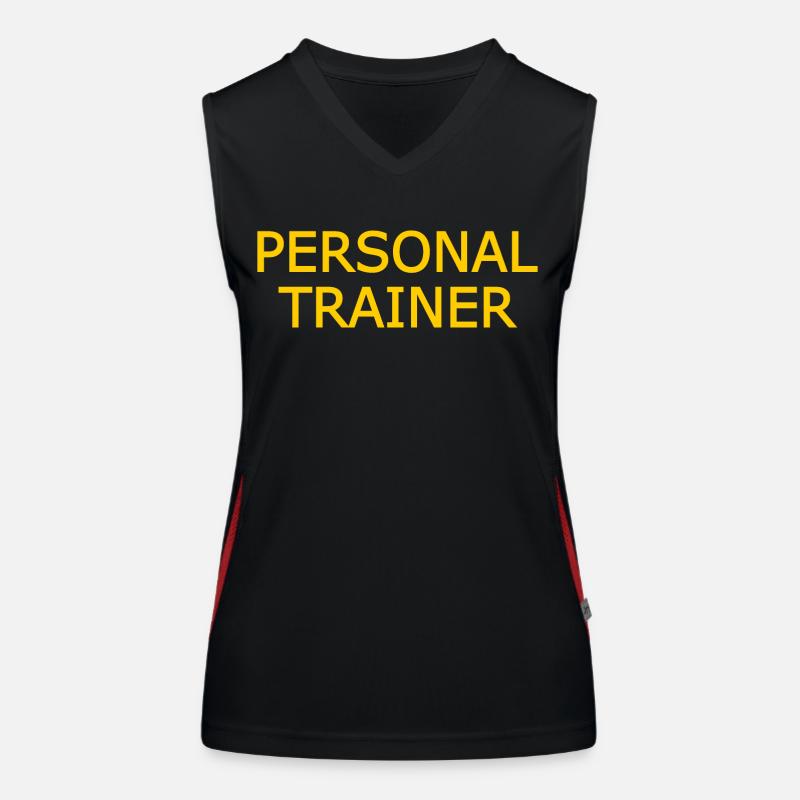 Personal trainer Débardeur respirant contrasté Femme