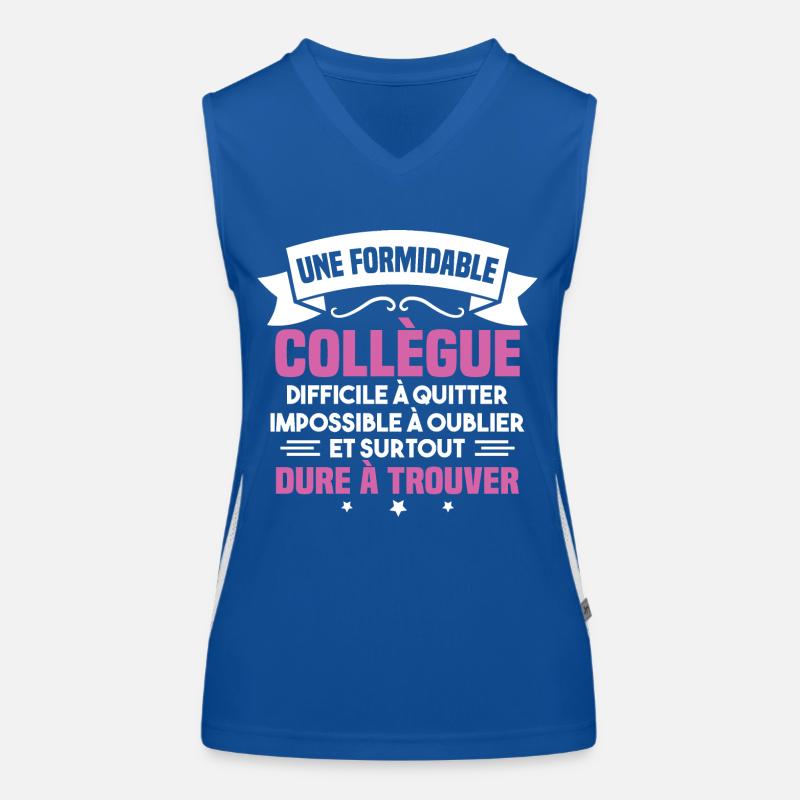 Une formidable collègue difficile Débardeur respirant contrasté Femme