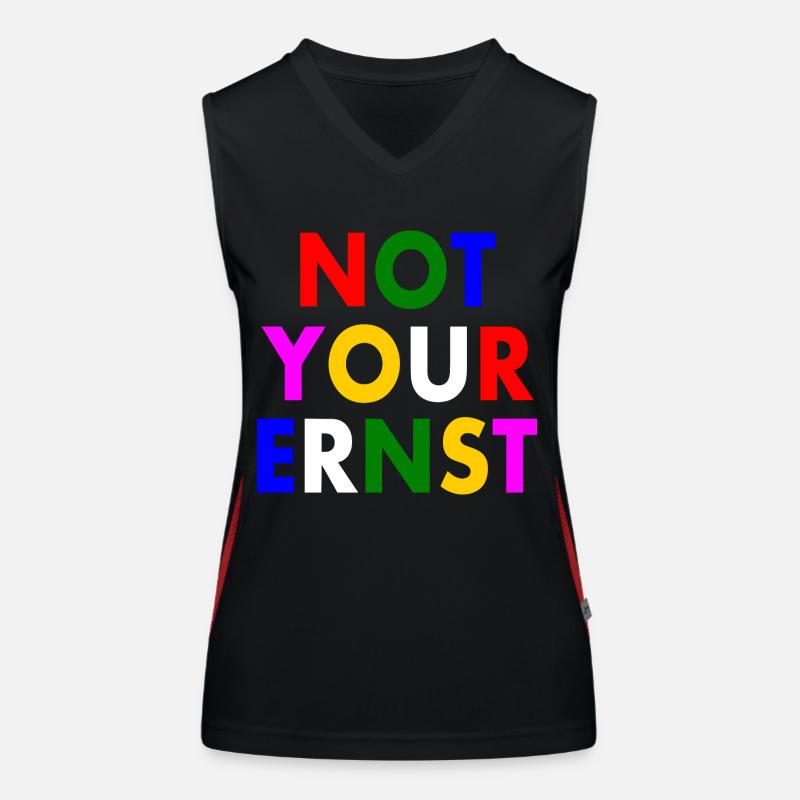 Not your ernst Funktionelles Kontrast-Tank Top für Frauen