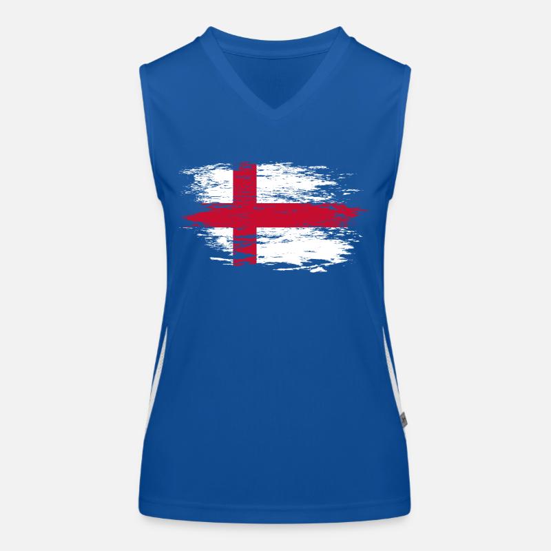 Drapeau anglais utilisé Débardeur respirant contrasté Femme