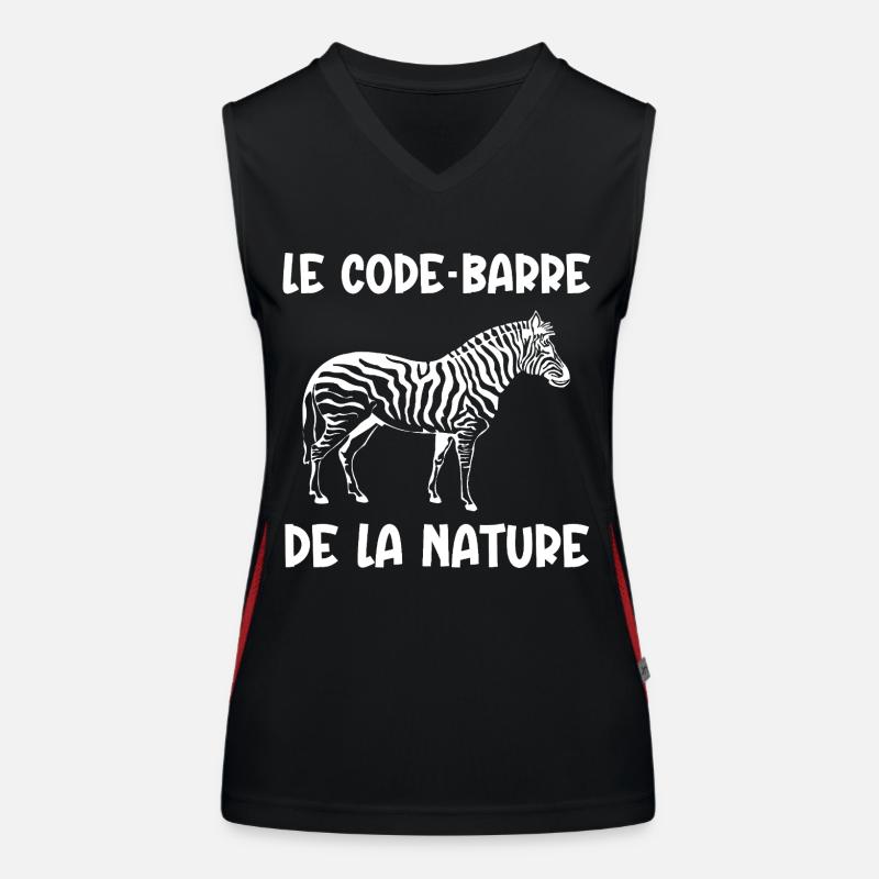 code-barre de la nature Débardeur respirant contrasté Femme