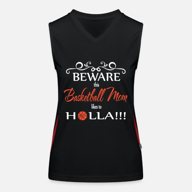 Basketball Mom Beware Women's Functional Contrast Tank Top