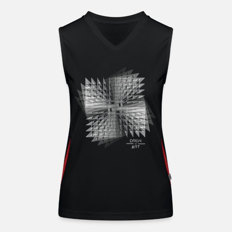 Techno / Illusion / DREW ART Débardeur respirant contrasté Femme