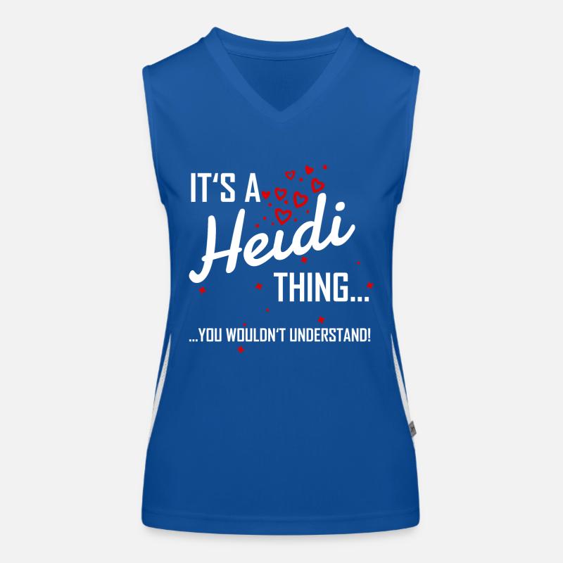 Il est une chose Heidi tu ne comprendrais pas! nom Débardeur respirant contrasté Femme