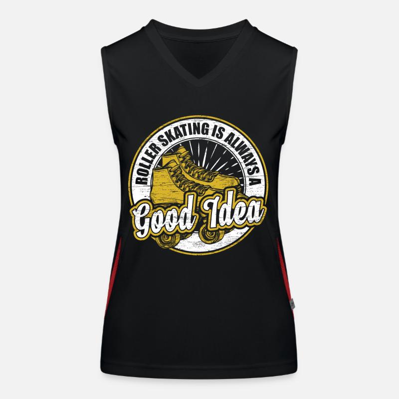 Roller skating Roller skates Women's Functional Contrast Tank Top