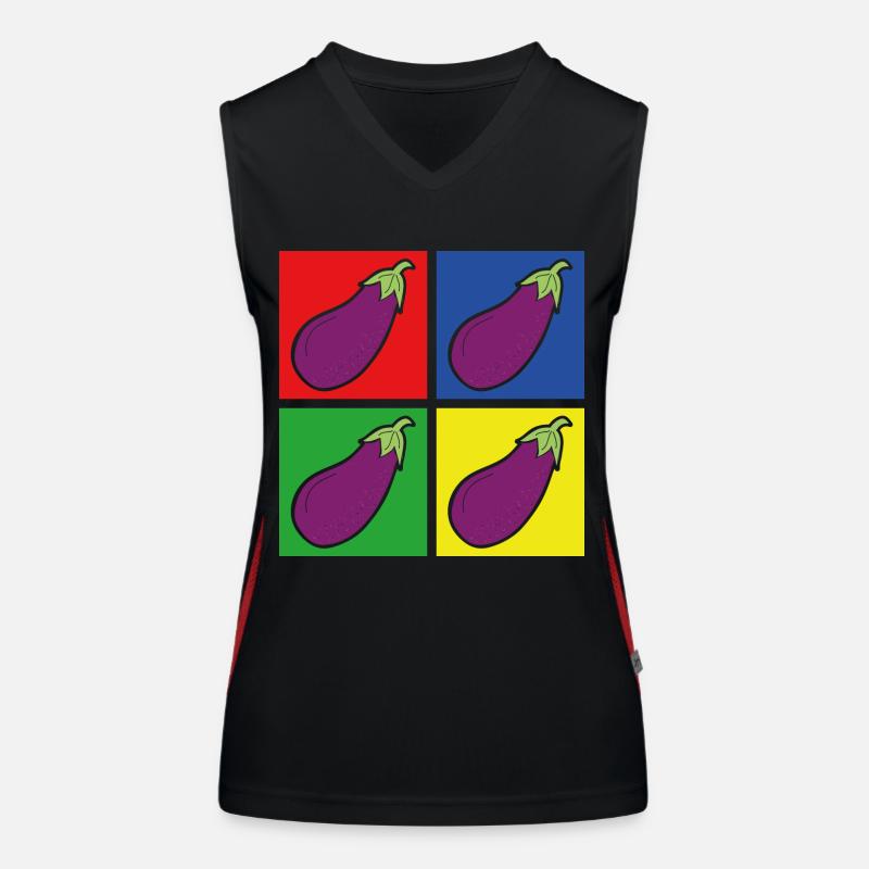 eggplant Women's Functional Contrast Tank Top