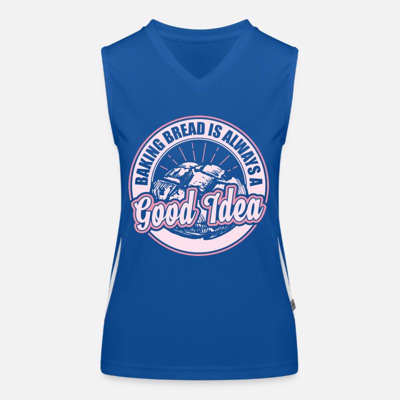Bake bread gift Women's Functional Contrast Tank Top