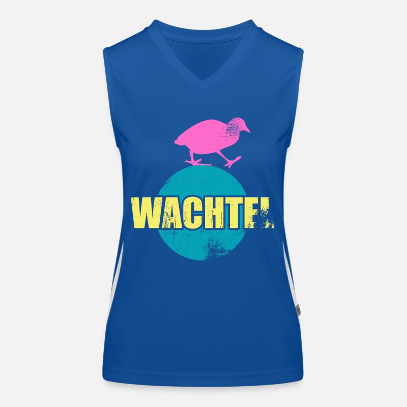 Wachtel Eier Schilf Funktionelles Kontrast-Tank Top für Frauen