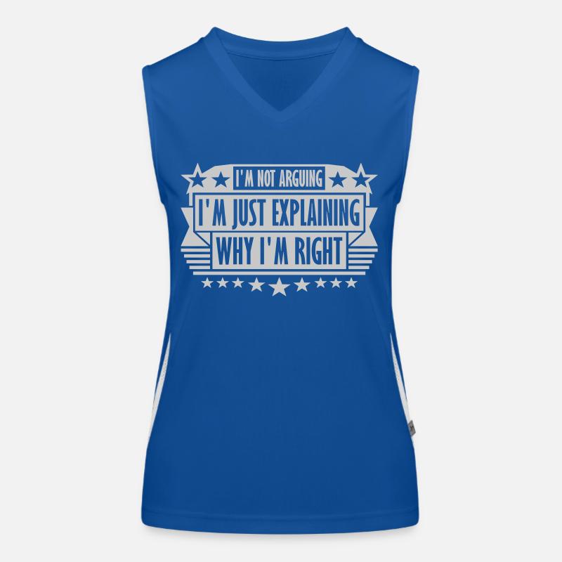 I m not arguing Women's Functional Contrast Tank Top