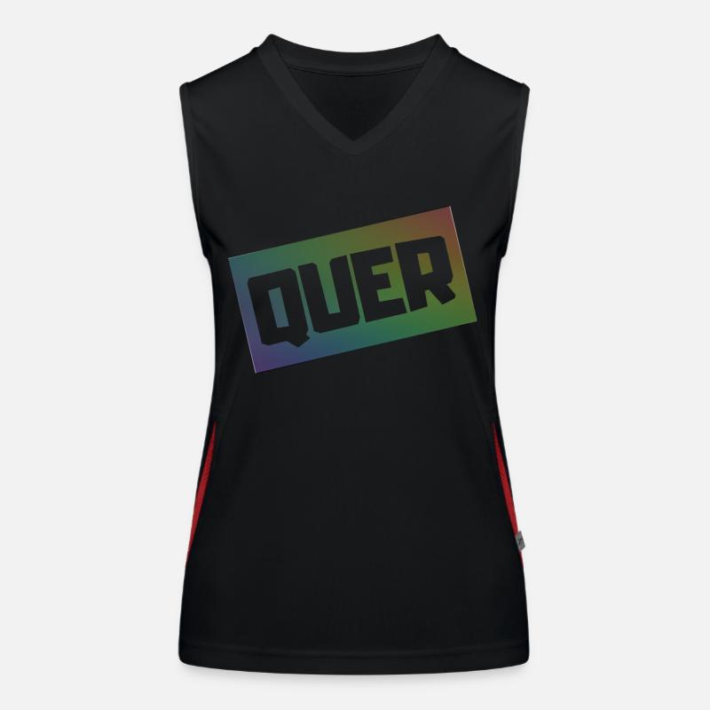 QUER Funktionelles Kontrast-Tank Top für Frauen