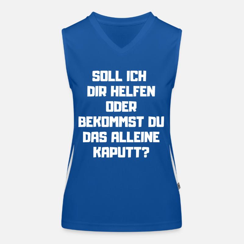 Handwerker Kaputt Sarkasmus Handwerk Funktionelles Kontrast-Tank Top für Frauen