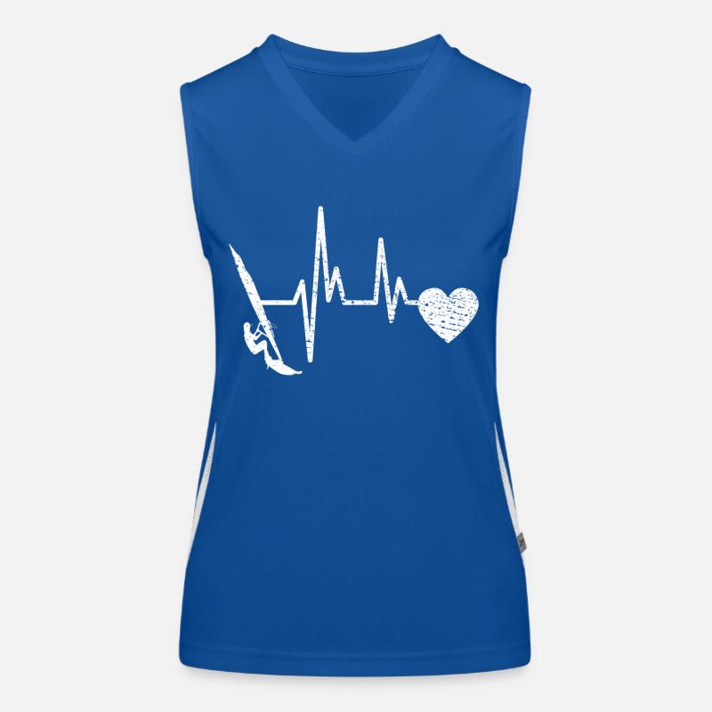 Windsurfer Surfen Kitesurfer Windsurfing Geschenk Funktionelles Kontrast-Tank Top für Frauen