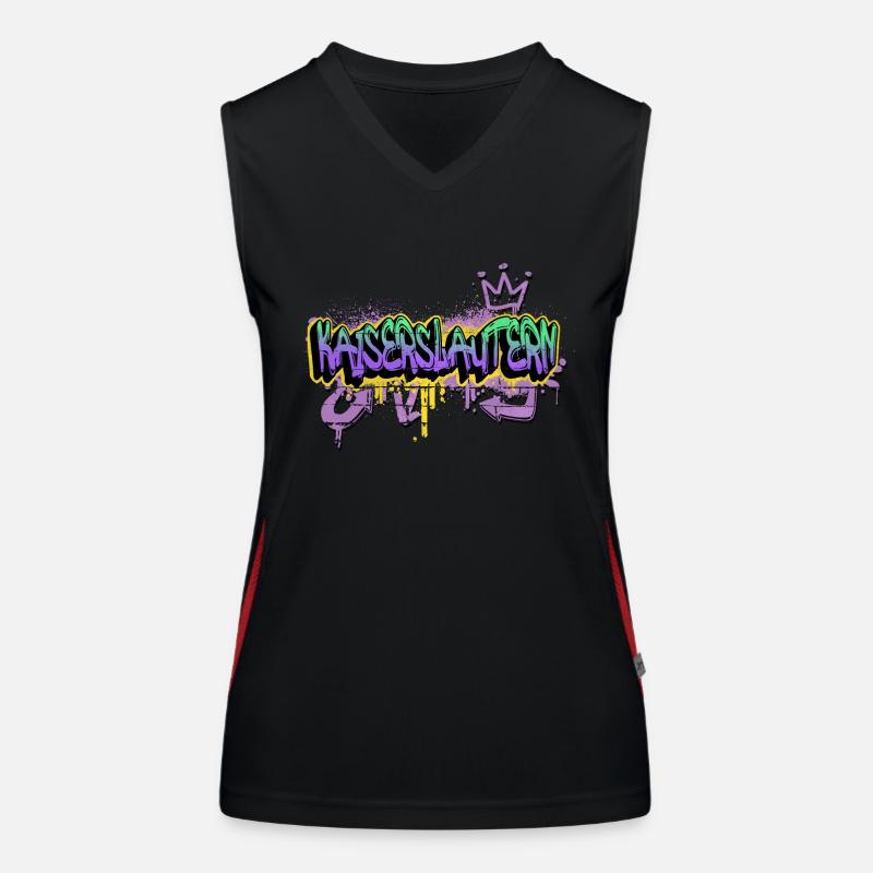 Kaiserslautern Germany Graffiti Spray Sprayer Women's Functional Contrast Tank Top