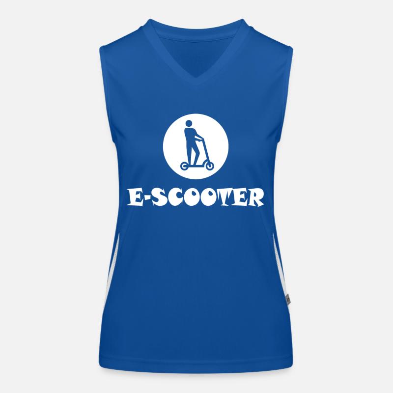 E-Scooter E-Roller Scooter Débardeur respirant contrasté Femme