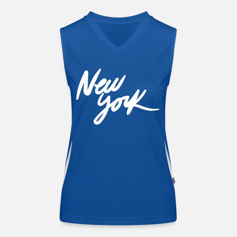 New Yorker Logo Funktionelles Kontrast-Tank Top für Frauen