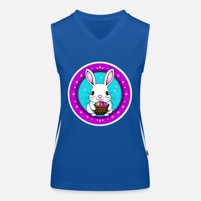 Easter and Easter Basket Women's Functional Contrast Tank Top