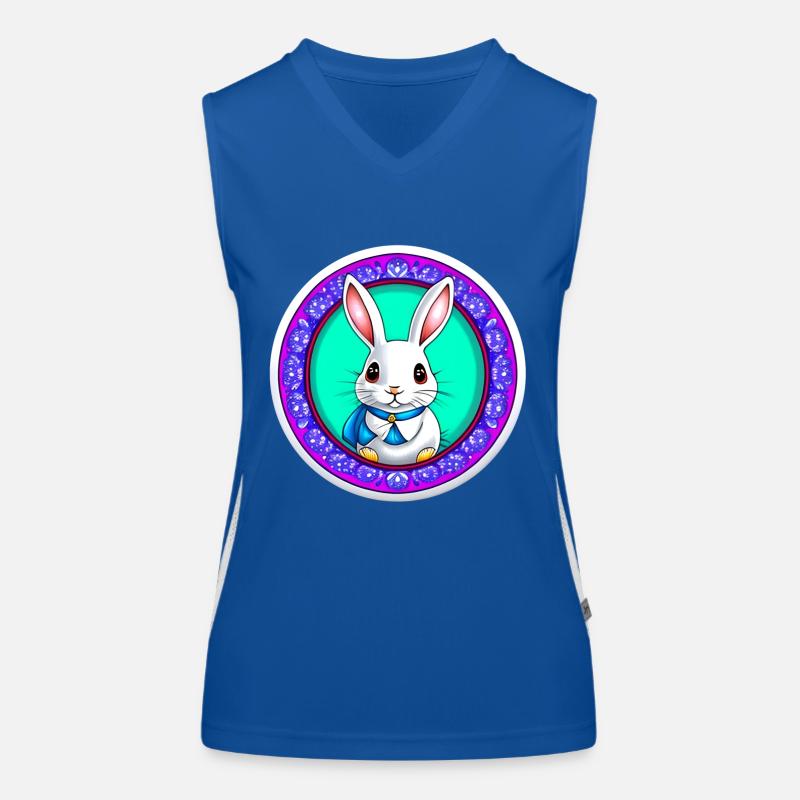 Ostern mit Osterhase Funktionelles Kontrast-Tank Top für Frauen