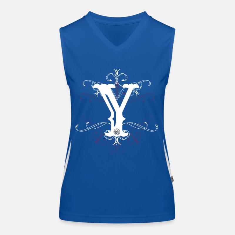 Buchstabe Y Ypsilon Buchstabe-Y Funktionelles Kontrast-Tank Top für Frauen