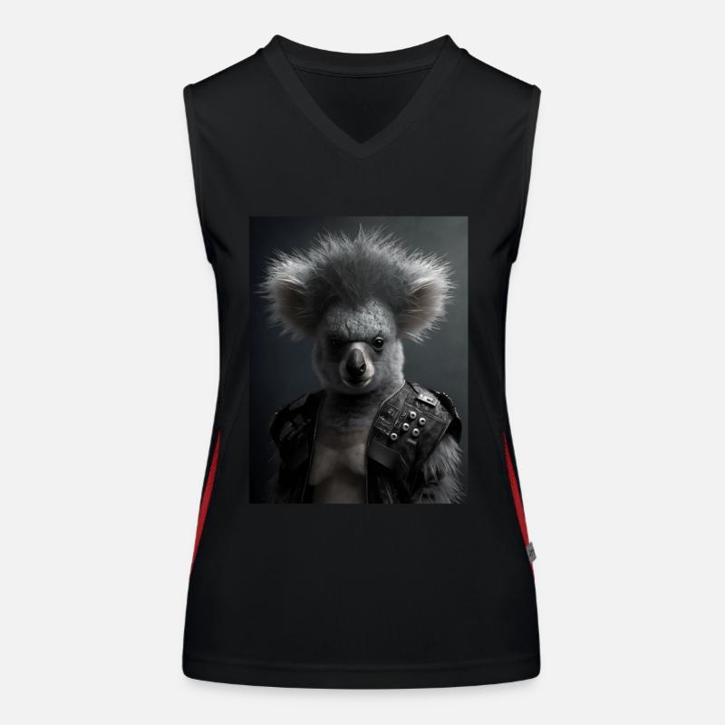 Cool Punk Koala Débardeur respirant contrasté Femme