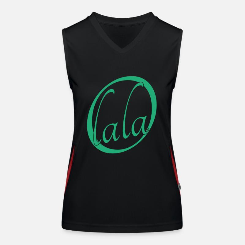 Oh lala, lustiger Spruch, cooler Spruch Funktionelles Kontrast-Tank Top für Frauen