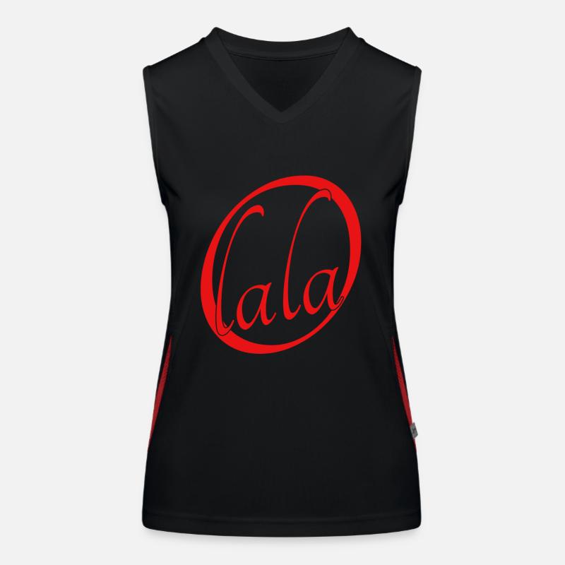 Oh lala, cooler Spruch, lustiger Spruch Funktionelles Kontrast-Tank Top für Frauen
