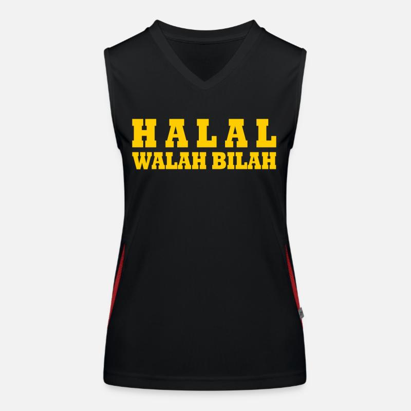 Halal walah bilah Débardeur respirant contrasté Femme