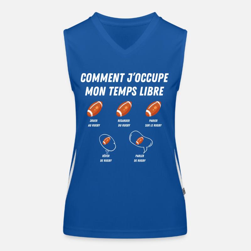 comment j'occupe mon temps libre Débardeur respirant contrasté Femme