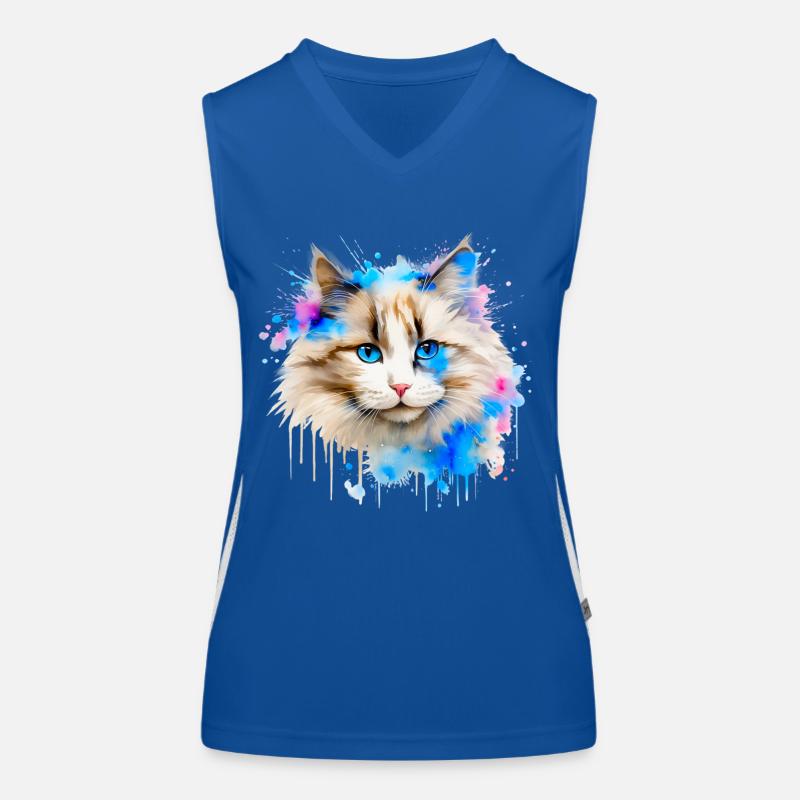 Ragdol Cat Women's Functional Contrast Tank Top