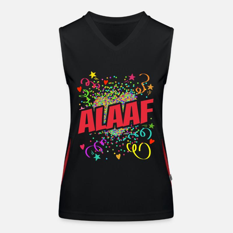 Alaaf Herz - Fasching - Karneval - Verkleidung Funktionelles Kontrast-Tank Top für Frauen