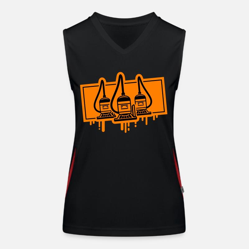 Vacuum Cleaner Icon Women's Functional Contrast Tank Top