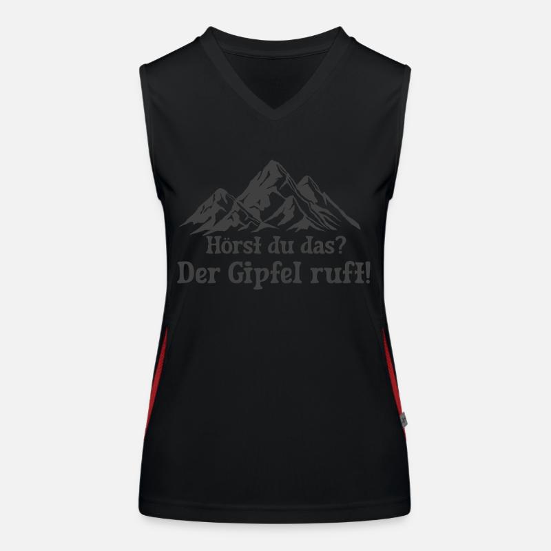 der Gipfel ruft Funktionelles Kontrast-Tank Top für Frauen