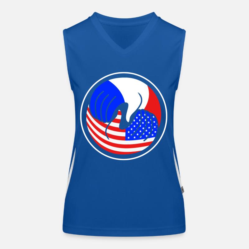 Frankreich Funktionelles Kontrast-Tank Top für Frauen