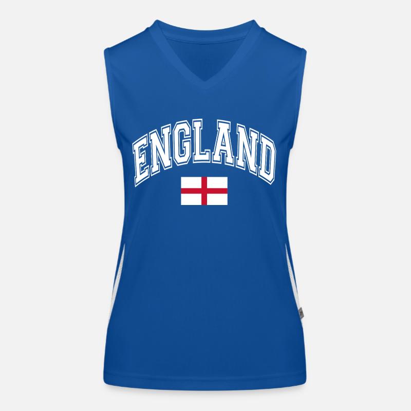 Drapeau de l’Angleterre Débardeur respirant contrasté Femme